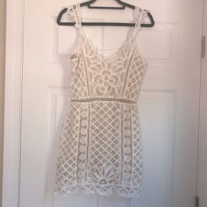TOBI White lace dress